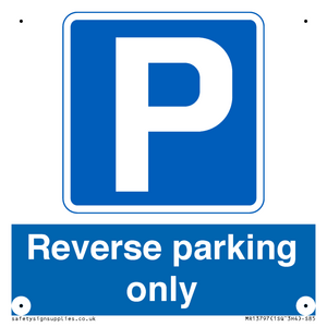 Reverse parking only